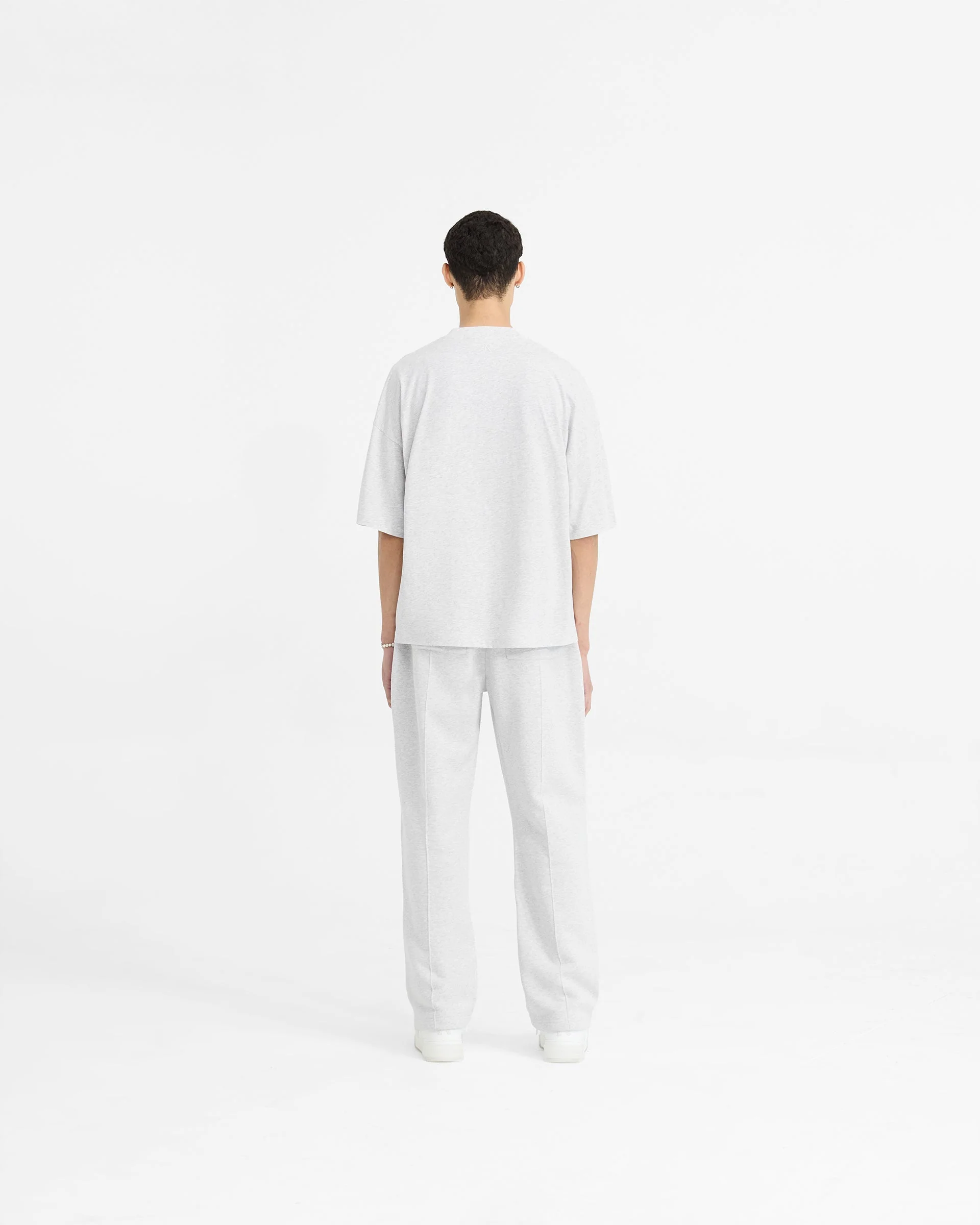 Initial Boxy T-Shirt - Ice Grey Marl - Image 7