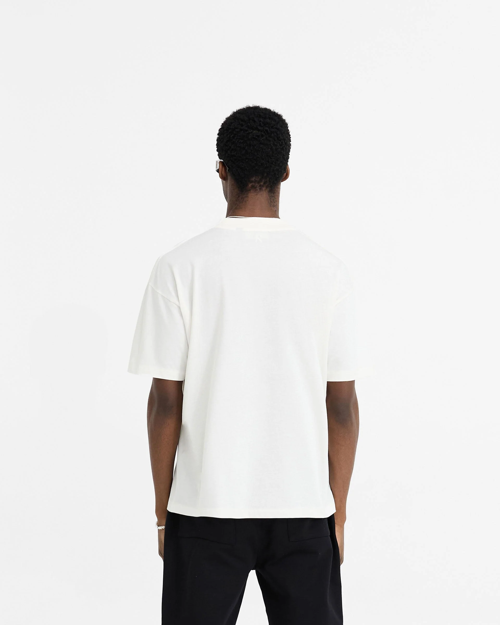 Initial Oversized T-Shirt - Flat White - Image 4