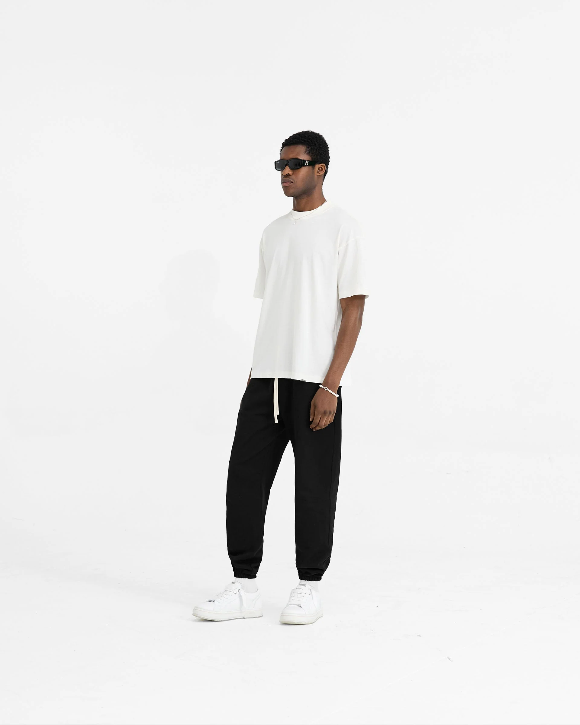 Initial Oversized T-Shirt - Flat White - Image 6