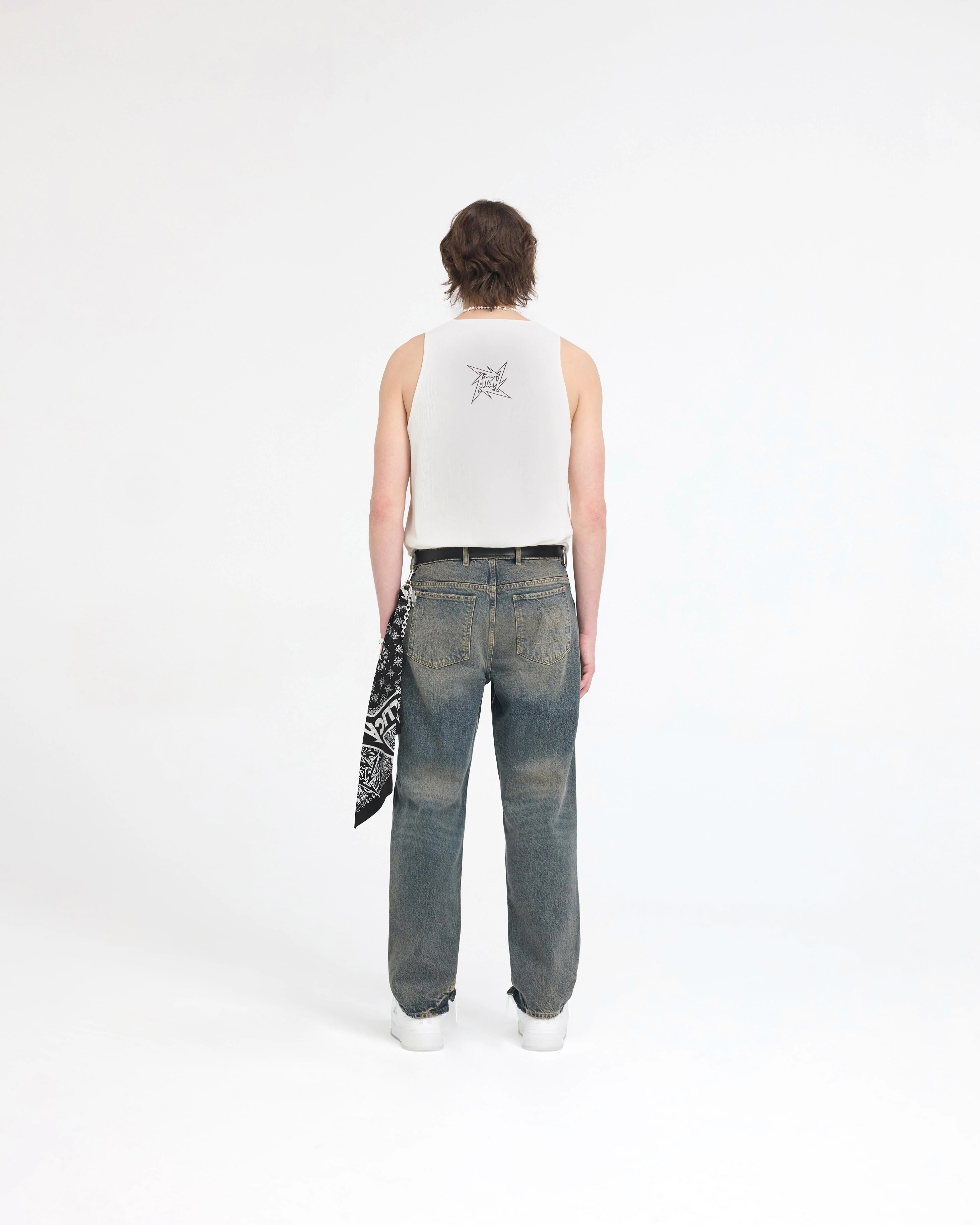 Represent X Metallica Local Crew Vest - Flat White - Image 7